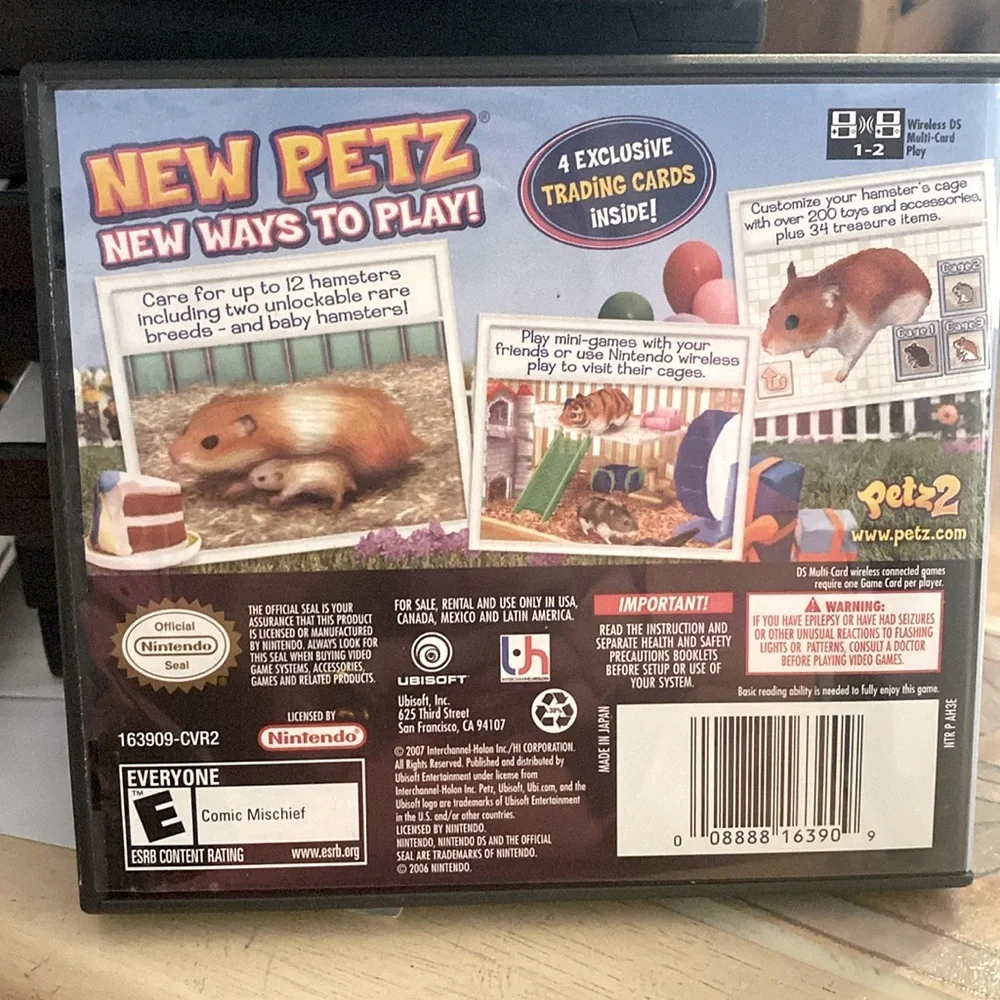 Nintendo DS Petz Hamsterz 2 game